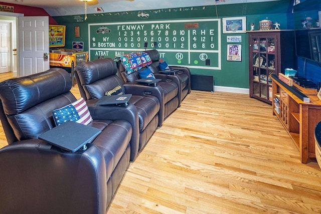 1 Sonia Dr, Dover, NH 03820 - cinema room featuring wood finished floors and a ceiling fan
