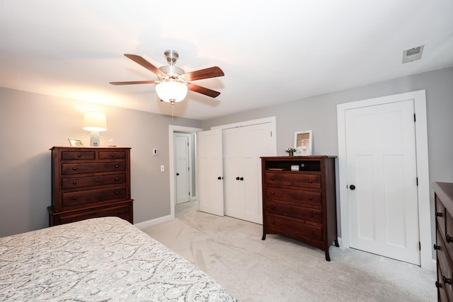 2L Homestead Dr Unit L, Derry, NH 03038 - bedroom with light colored carpet and a ceiling fan
