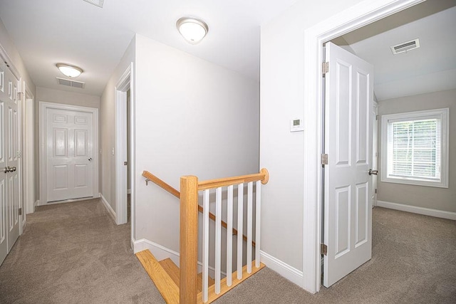 9 Marshall Rd, Kingston, NH 03848 - hall with carpet floors and an upstairs landing