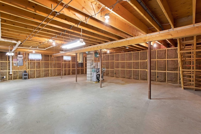 1A Rowland St, Somersworth, NH 03878 - below grade area with a heating unit and electric panel