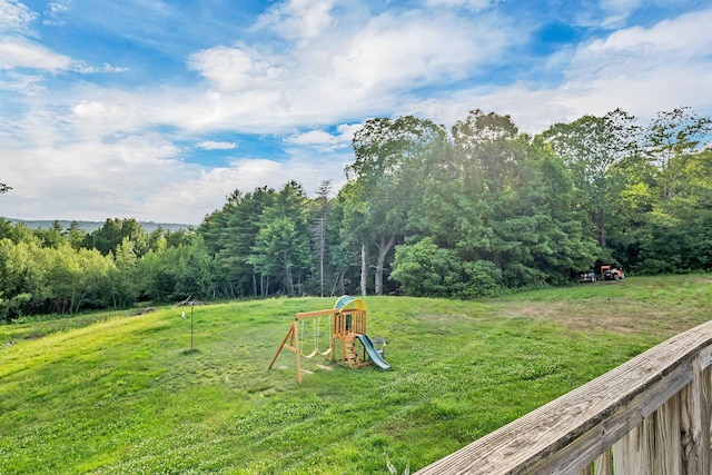 145 Bow Lake Rd, Barnstead, NH 03218 - view of grassy yard with a wooded view