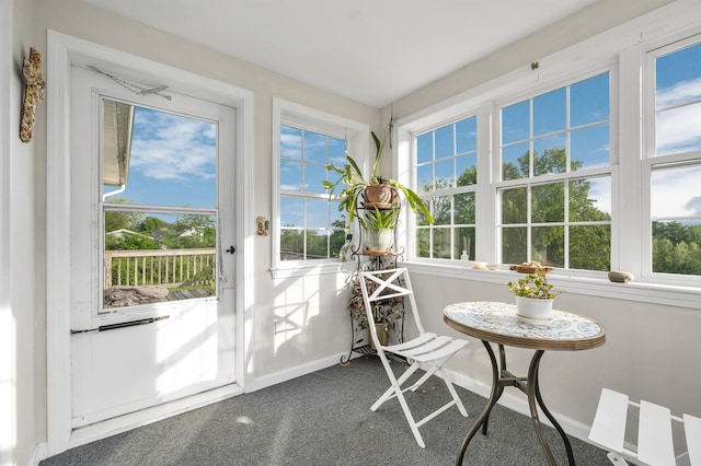 145 Bow Lake Rd, Barnstead, NH 03218 - sunroom / solarium featuring plenty of natural light and carpet flooring
