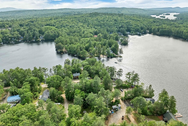 6 Cove Rd, Wakefield, NH 03830 - drone / aerial view of a forest and a water and mountain view
