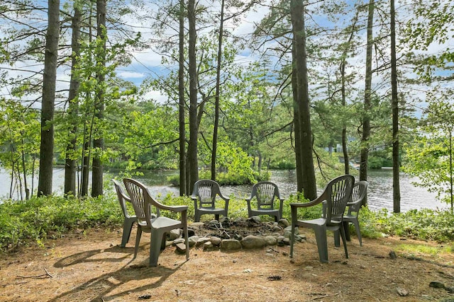 6 Cove Rd, Wakefield, NH 03830 - view of yard featuring a water view