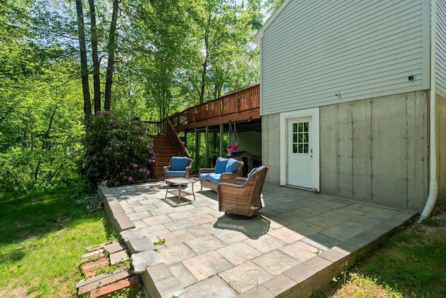 115 Blackwater Rd, Somersworth, NH 03878 - view of patio / terrace featuring stairs and a deck