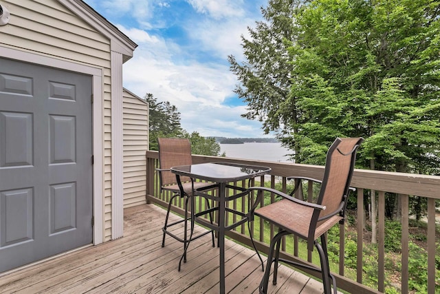 30 Brady Way Unit 5, Laconia, NH 03246 - deck featuring a water view
