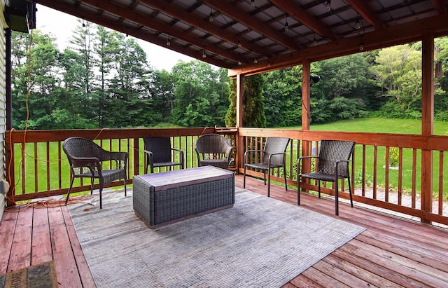 49 Bowker St, Claremont, NH 03743 - deck featuring a yard