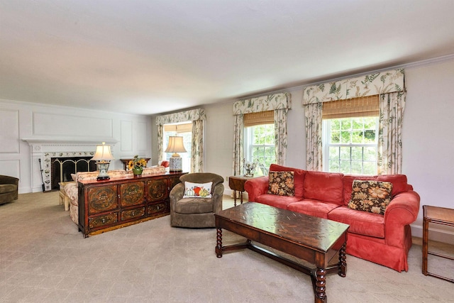 16 Storybrook Ln, Amherst, NH 03031 - living area featuring a fireplace
