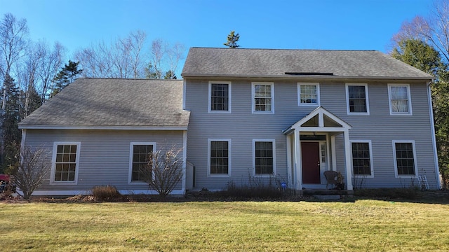 987 Dunbar Hill Rd, Grantham, NH 03753 - colonial inspired home with a front lawn and roof with shingles