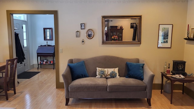 987 Dunbar Hill Rd, Grantham, NH 03753 - living area with light wood finished floors and baseboards