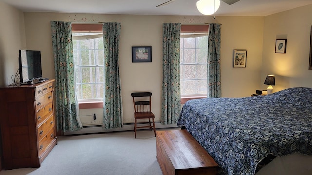 987 Dunbar Hill Rd, Grantham, NH 03753 - bedroom with carpet flooring and baseboard heating