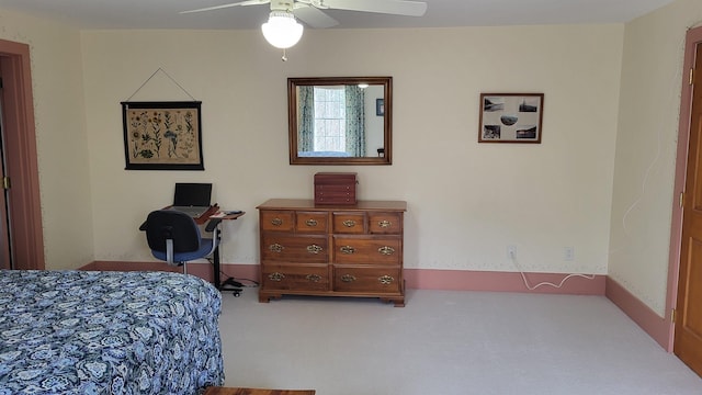 987 Dunbar Hill Rd, Grantham, NH 03753 - bedroom with carpet flooring and a ceiling fan