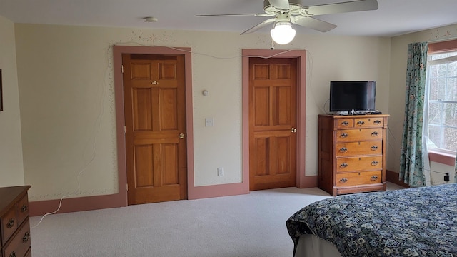 987 Dunbar Hill Rd, Grantham, NH 03753 - bedroom with carpet and a ceiling fan