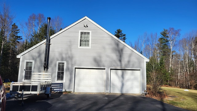 987 Dunbar Hill Rd, Grantham, NH 03753 - view of property exterior featuring driveway and a garage