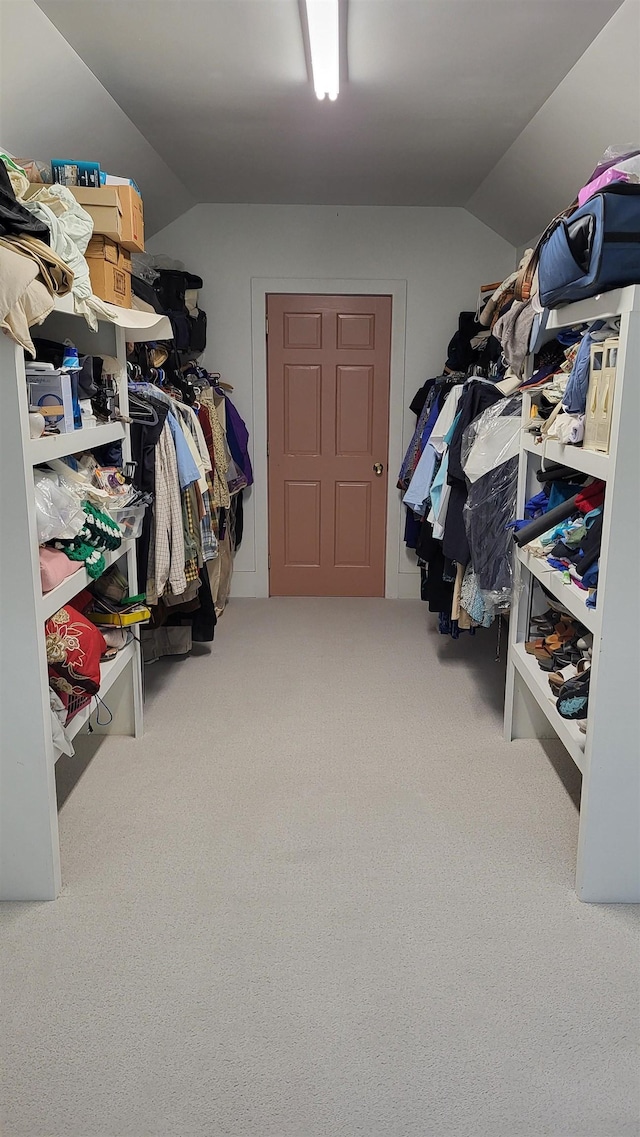 987 Dunbar Hill Rd, Grantham, NH 03753 - spacious closet with vaulted ceiling and carpet floors
