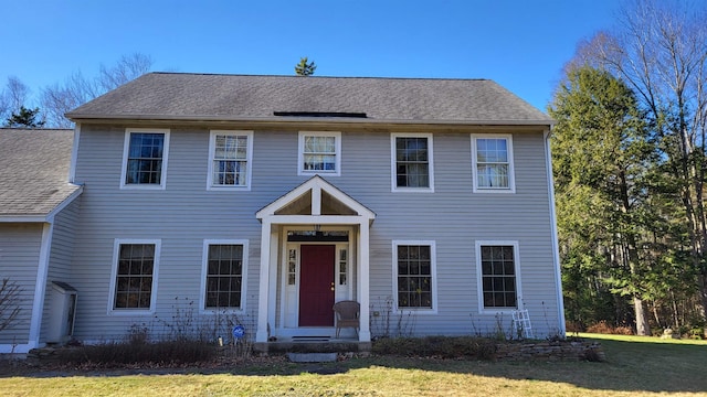 987 Dunbar Hill Rd, Grantham, NH 03753 - colonial home with a front yard and roof with shingles