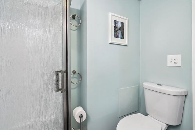 5 Cowin Rd, Merrimack, NH 03054 - bathroom with toilet and an enclosed shower