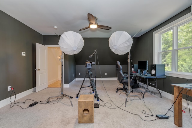 123 Stephen Dr, Goffstown, NH 03045 - carpeted office space with plenty of natural light and a ceiling fan