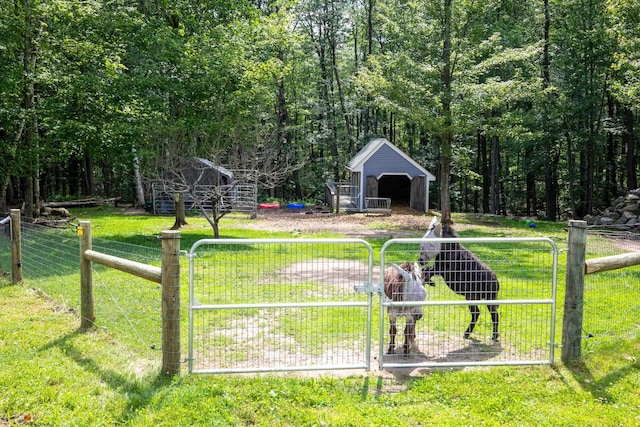 123 Stephen Dr, Goffstown, NH 03045 - view of yard with a gate and an outdoor structure