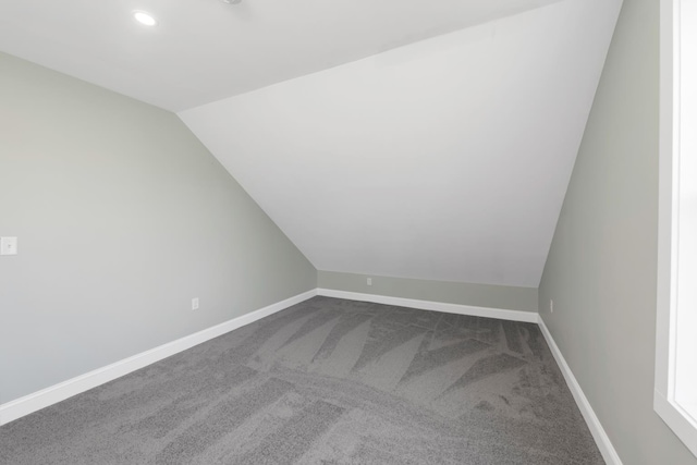 53 Richards Way, Farmington, NH 03835 - bonus room featuring vaulted ceiling, dark carpet, and recessed lighting