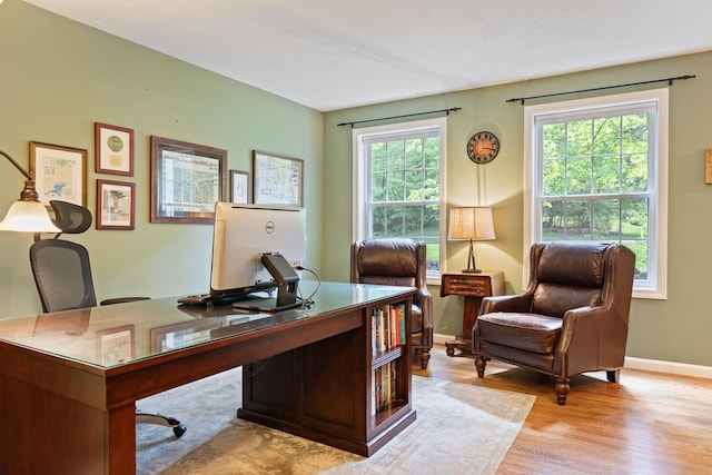 9 Deerhaven Dr, Exeter, NH 03833 - office featuring light wood-style flooring and baseboards