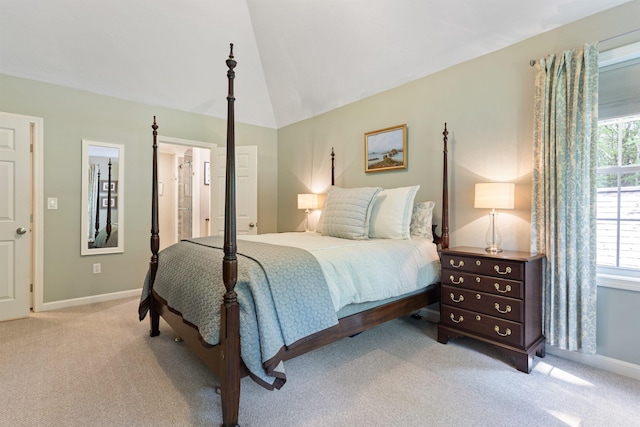 9 Deerhaven Dr, Exeter, NH 03833 - carpeted bedroom featuring lofted ceiling and baseboards