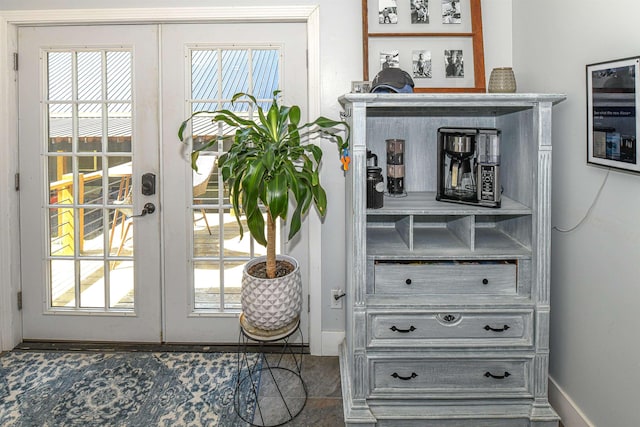 2129 E Conway Rd, Conway, NH 03813 - doorway to outside featuring french doors and plenty of natural light
