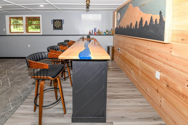 2129 E Conway Rd, Conway, NH 03813 - bar area with light wood-style flooring and recessed lighting