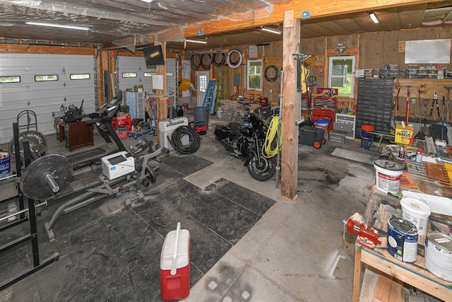 2129 E Conway Rd, Conway, NH 03813 - garage featuring a workshop area