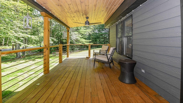 2129 E Conway Rd, Conway, NH 03813 - view of wooden terrace