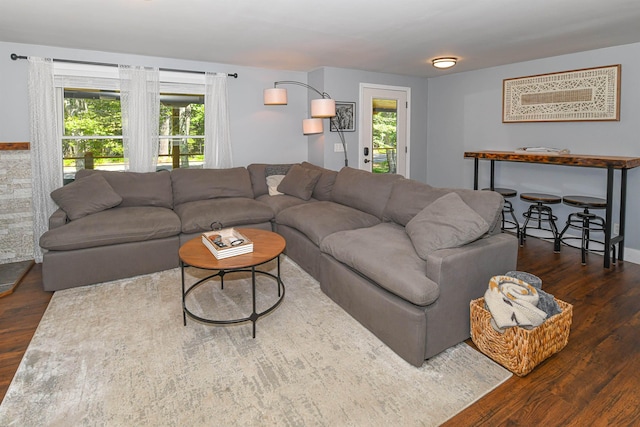 2129 E Conway Rd, Conway, NH 03813 - living area featuring wood finished floors
