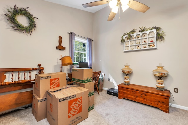 93 Birch Rd, Chester, NH 03036 - sitting room with carpet and ceiling fan