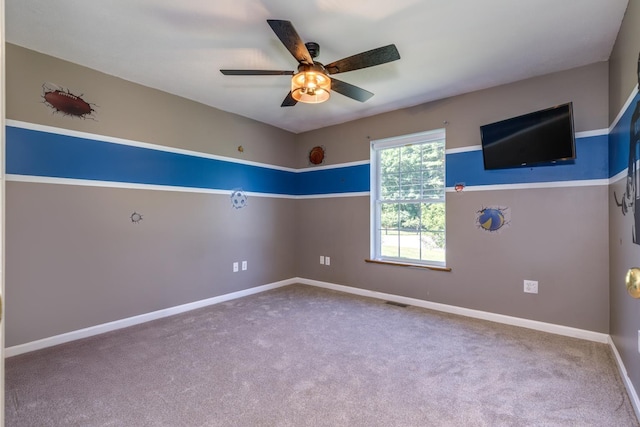 4 Lancer Ln, Danville, NH 03819 - carpeted empty room featuring a ceiling fan and baseboards