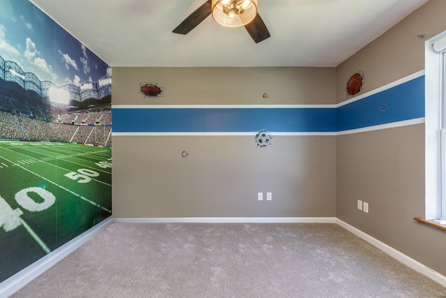 4 Lancer Ln, Danville, NH 03819 - unfurnished room with ceiling fan and carpet floors