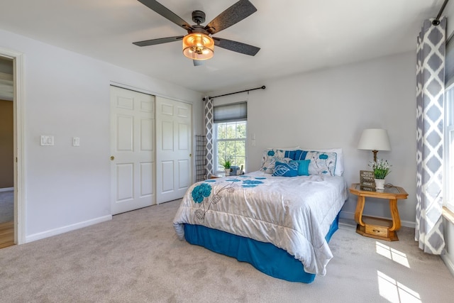 4 Lancer Ln, Danville, NH 03819 - carpeted bedroom featuring a closet and ceiling fan