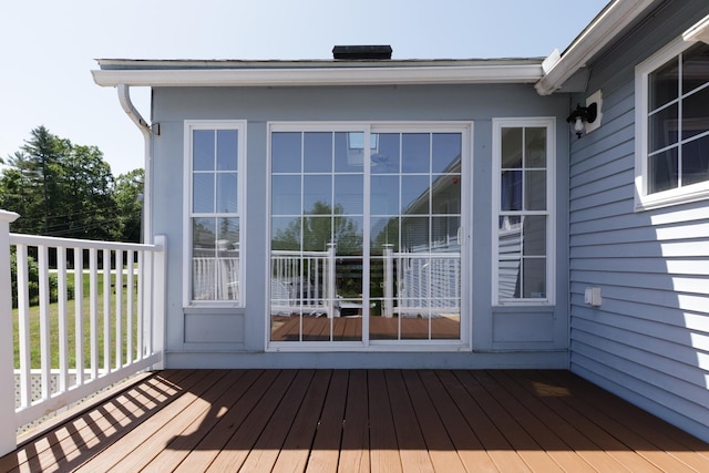 4 Lancer Ln, Danville, NH 03819 - view of wooden deck