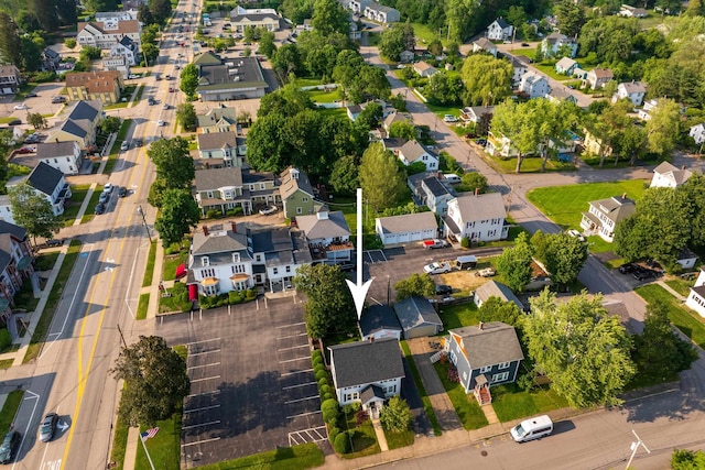 71 Hill St, Dover, NH 03820 - aerial view of property and surrounding area with nearby suburban area