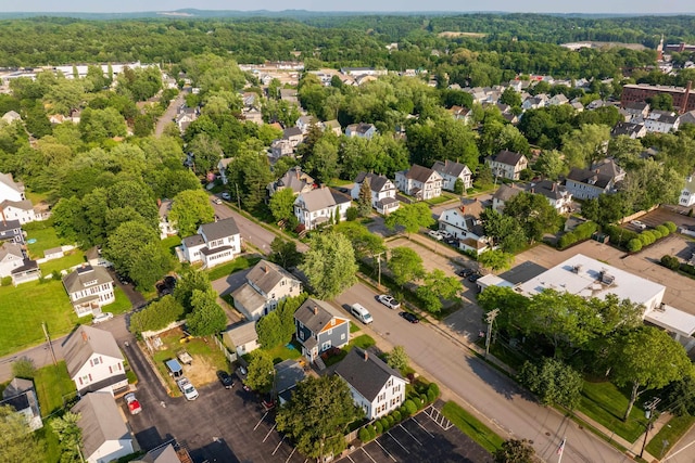71 Hill St, Dover, NH 03820 - aerial view of residential area featuring a forest