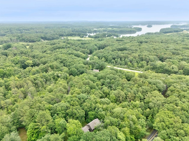 147 Durham Point Rd, Durham, NH 03824 - bird's eye view of a forest and a large body of water