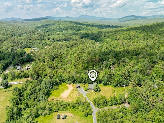 25 Rogers Way, Canaan, NH 03741 - aerial view of a heavily wooded area and a mountain backdrop
