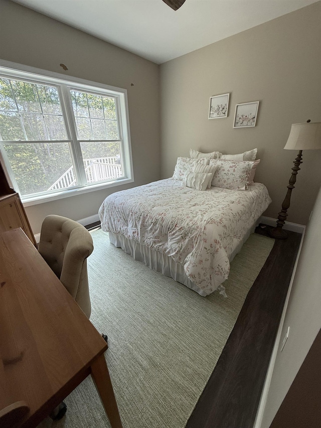 3800 Province Lake Rd, Wakefield, NH 03830 - bedroom featuring baseboards and wood finished floors