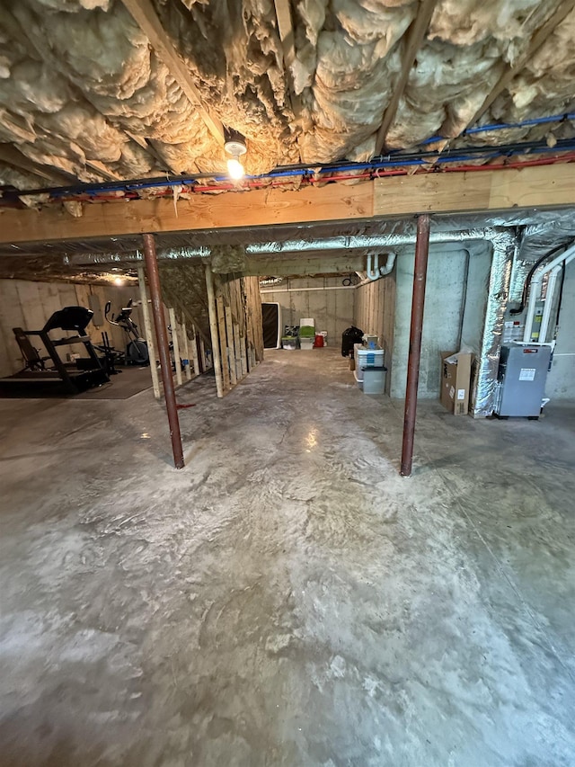 3800 Province Lake Rd, Wakefield, NH 03830 - unfinished basement featuring heating unit