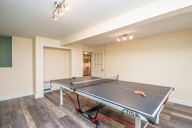 30 Thoreau Trl, Wakefield, NH 03830 - game room featuring track lighting and dark wood finished floors