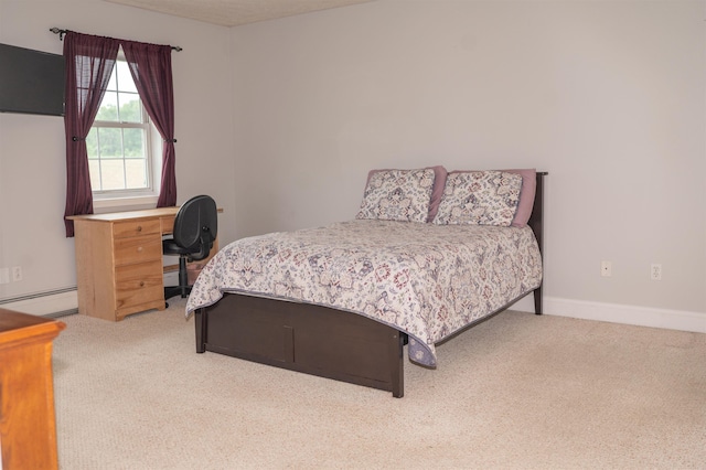 236 Cadieux Rd, Georgia, VT 05478 - bedroom with carpet floors and a baseboard heating unit