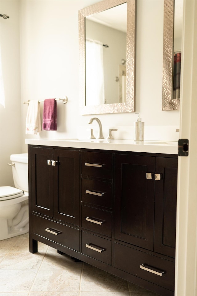 236 Cadieux Rd, Georgia, VT 05478 - bathroom with double vanity and tile patterned flooring