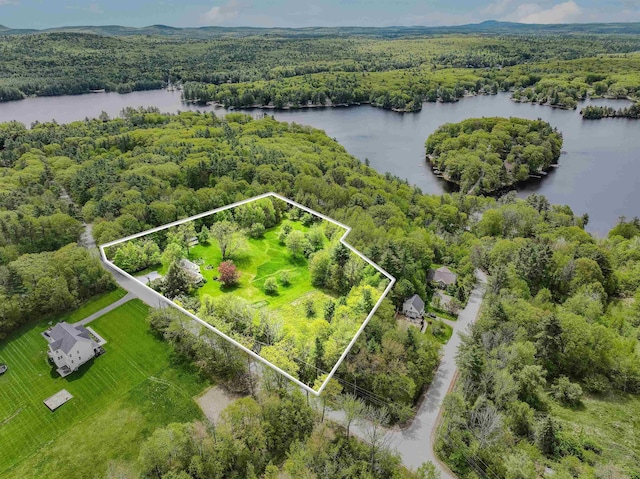 102 Hubbard Hill Rd, Rindge, NH 03461 - aerial view of property's location with a forest and property parcel outlined
