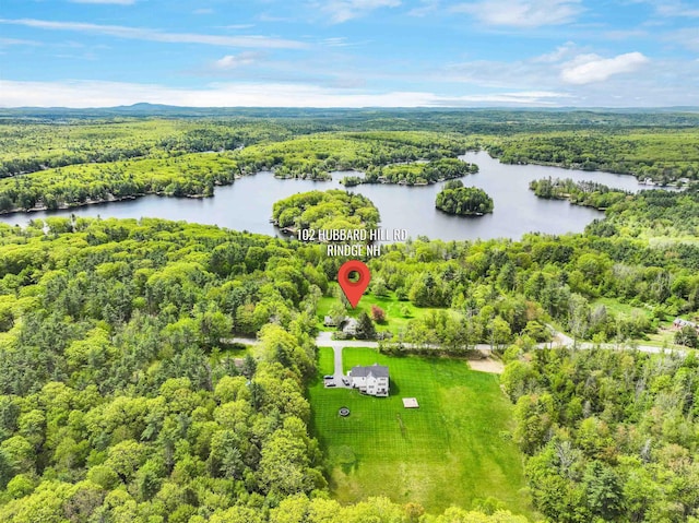 102 Hubbard Hill Rd, Rindge, NH 03461 - aerial view of a large body of water