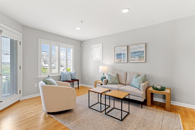 520 Ocean Blvd Unit 10, Hampton, NH 03842 - living room featuring light wood finished floors and recessed lighting