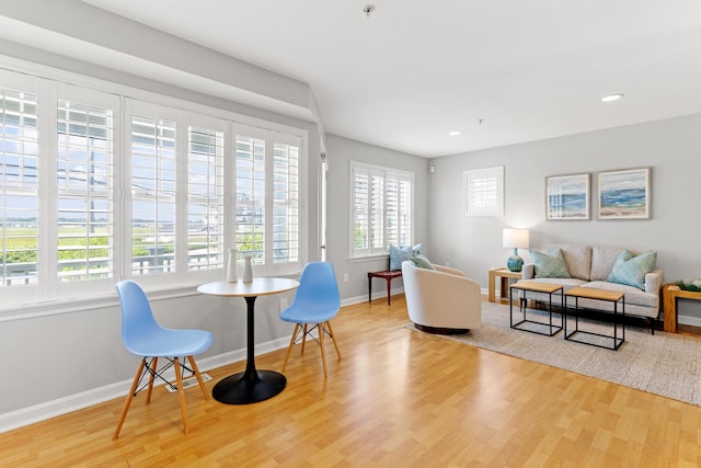 520 Ocean Blvd Unit 10, Hampton, NH 03842 - living area with wood finished floors and recessed lighting