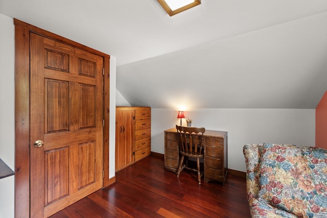 21 Redington Rd, Concord, NH 03301 - bedroom with vaulted ceiling and hardwood / wood-style floors